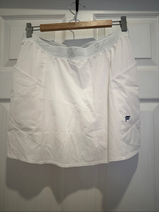 Fabletics Dresses & Skirts - Fabletics White Athletic Skort with Logo